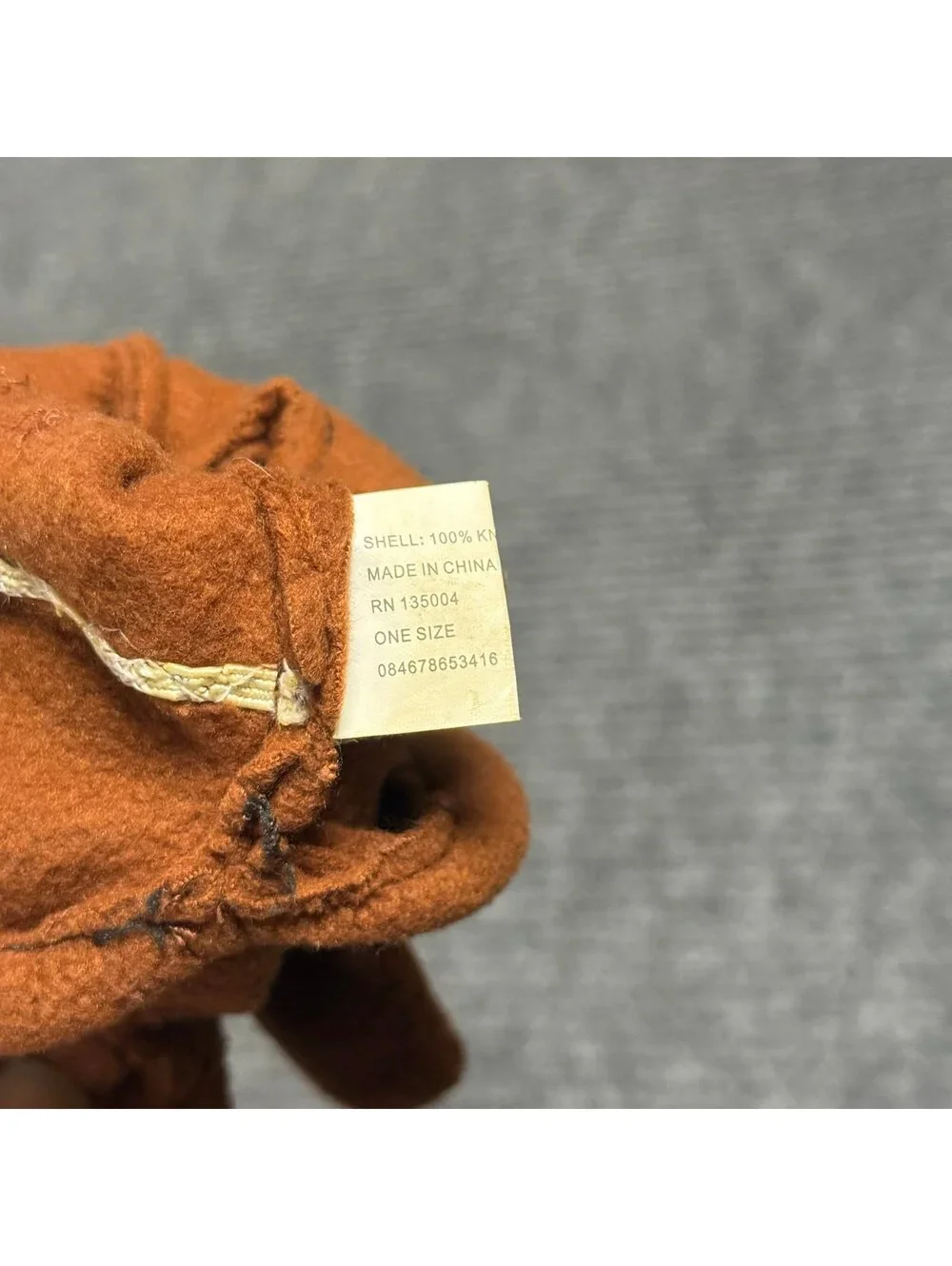 Women’s Brown Fleece Gloves One Size